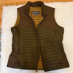 Eddie Bauer Women's Dark Green Quilted Vest